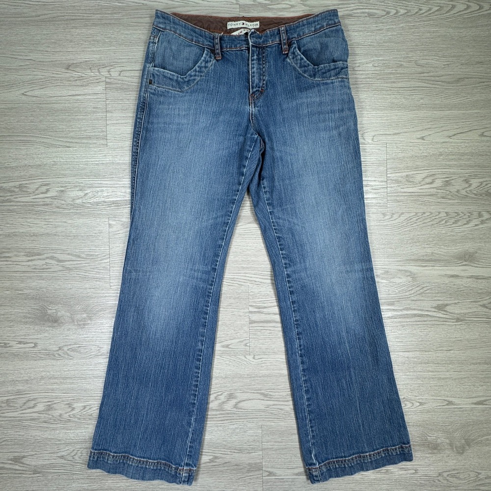 Tommy Hilfiger Women's Jeans Low Rise Bootcut Blue Denim Size 10‎ Stretch Casual